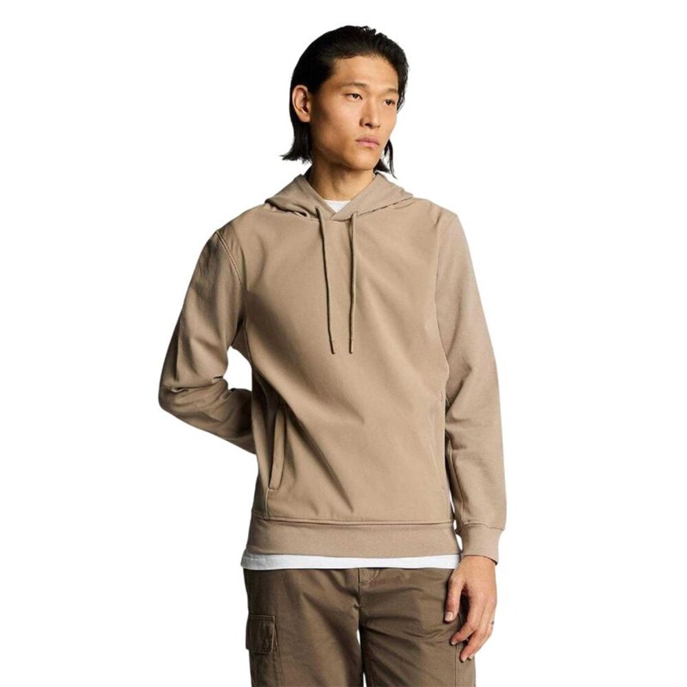 Lyle & Scott Mens Hybrid Hoodie / Brown